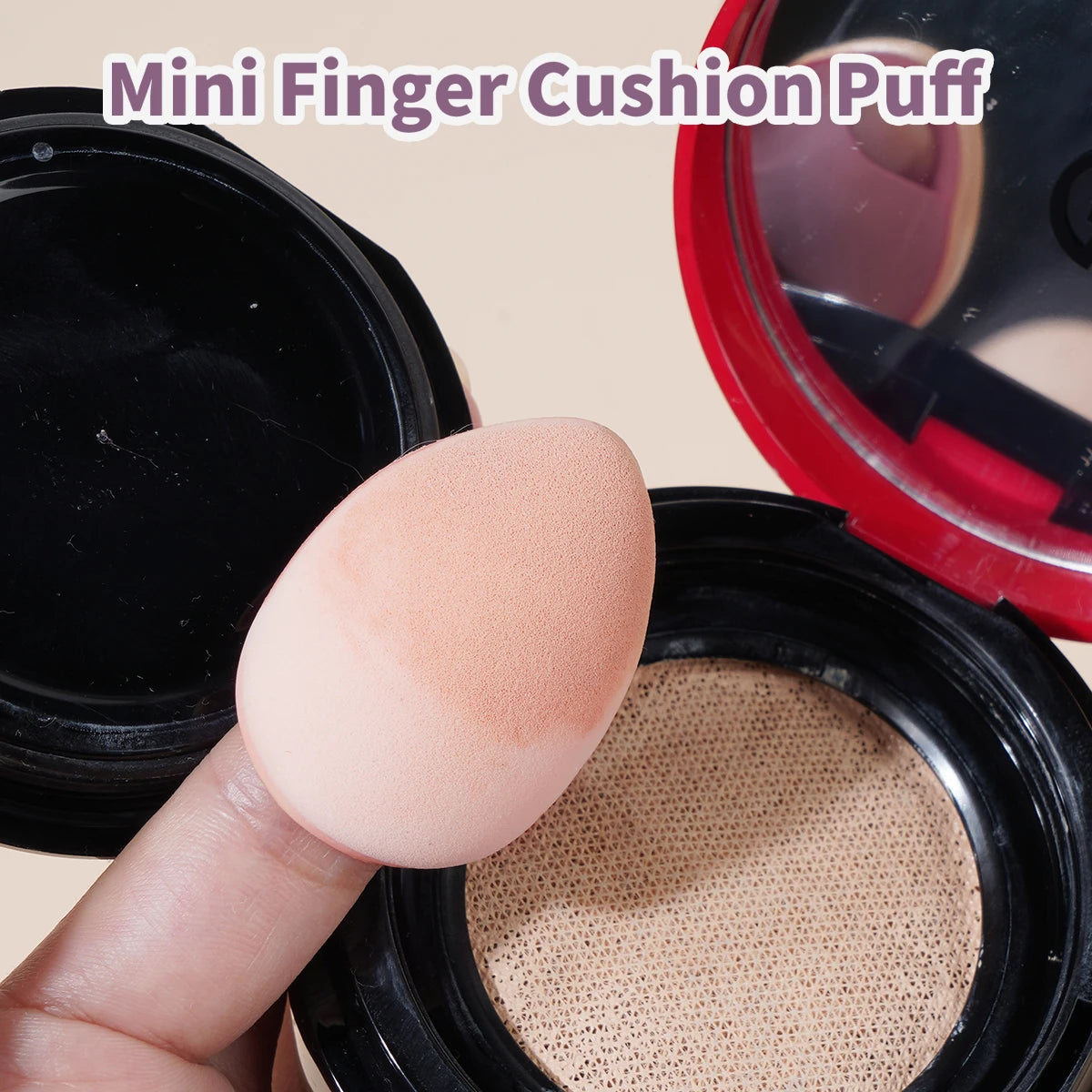 MAANGE 20PCS Makeup Brush Cushion Puff Set Pink Kabuki Foundation Powder Concealer Eyeshadow Eyebrow Brushes Mini Triangle Puff