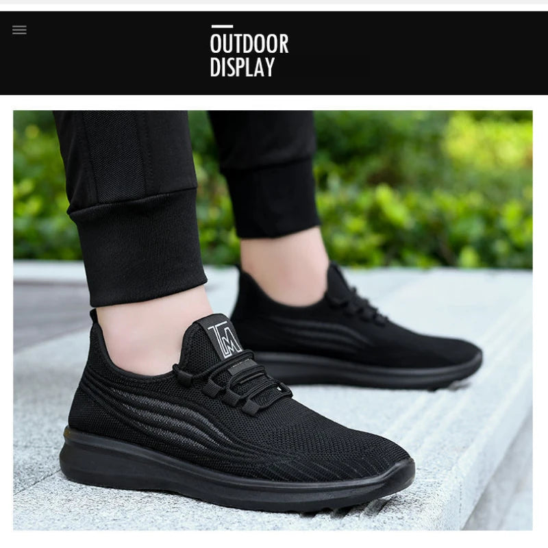 2023 Autumn New Fashion Men Casual Mesh Sports Shoes Men's Comfortable and Lightweight Outdoor Anti slip Men's Shoes Flat Shoes