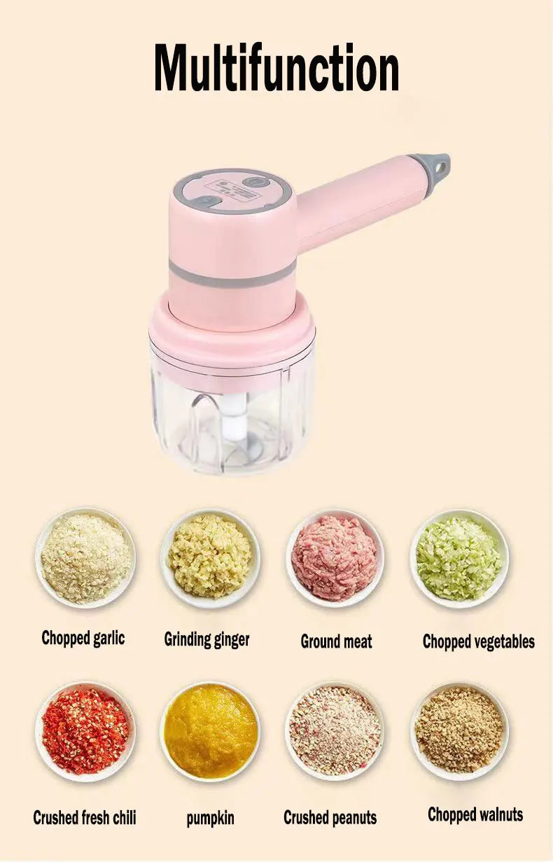 Wireless Portable Electric Food Mixer Hand Blender 3 Speeds High Power Dough Blender Egg Beater Baking Hand Mixer Kitchen Tools