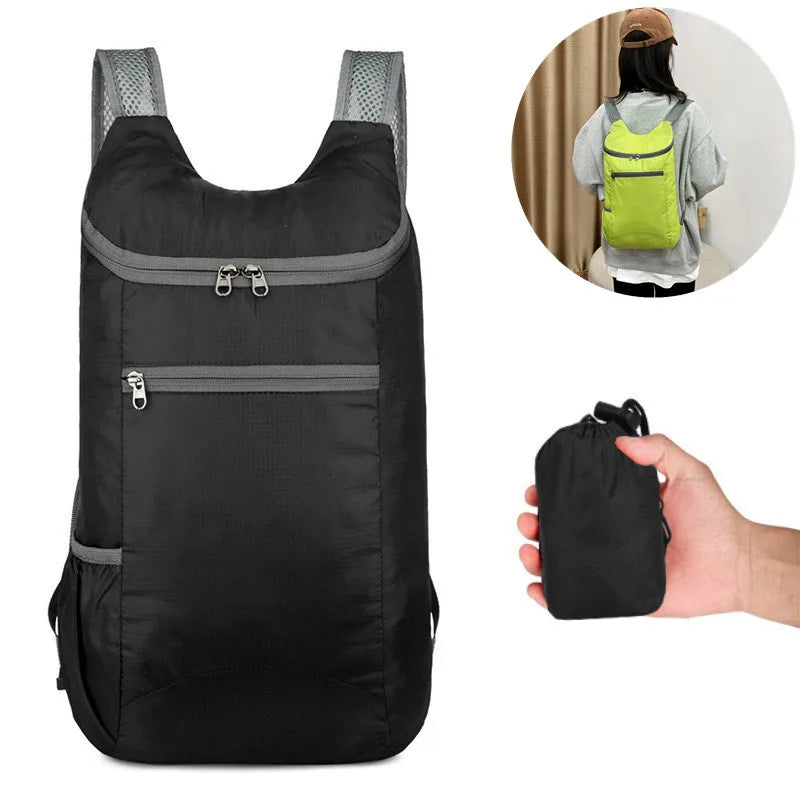 20L Men Women Lightweight Packable Backpacks Foldable Ultralight Outdoor Folding Backpack Travel Daypack Bag Sports Daypack