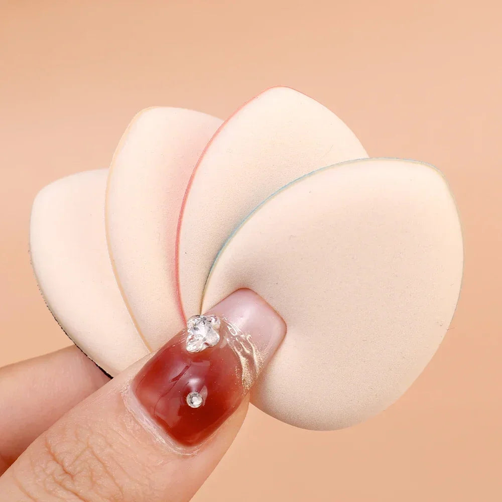 Finger Thumb Makeup Puff Soft Mini Air Cushion Concealer Cosmetic Puff Liquid Foundation Blush Powder Sponge Beauty Tools 50PCS