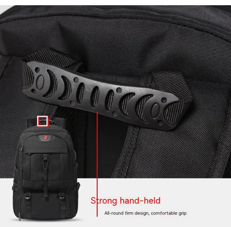 50L 80L Large Travel Backpack Men Casual Separate Shoe Compartment Business Bag Waterproof  Outdoor Sports Man Storage Backpacks