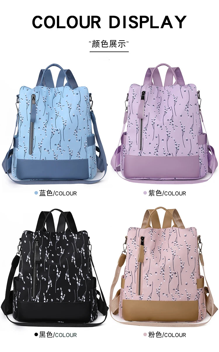 Waterproof Oxford Women Backpack Anti-theft Backpacks Shoulder Bags for Teenager Girls Large Capacity Travel Backpack School Bag