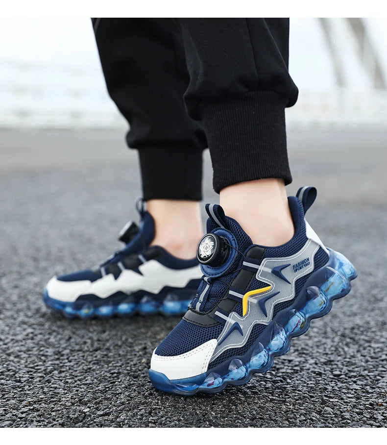 Children's Fashion Sports Shoes Boys' Running Leisure Shoes Mesh Comforthable Outdoor Kids Casual Tennis Light Sneakers Shoes