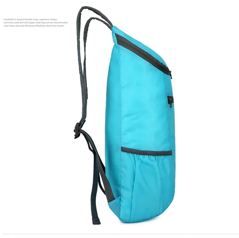 Outdoor Waterproof Bag Foldable Backpack for Women Men Camping Hiking Traveling Daypack Sport Bag Large Capacity Softback Bags