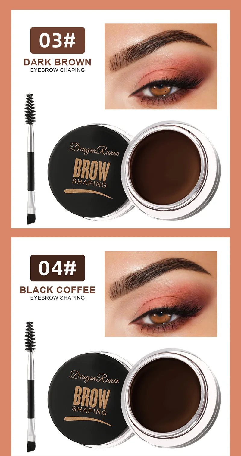 3D Wild Eyebrow Gel Wax Brow Styling Soap Waterproof Long Lasting Tint Eyebrows Enhancers Brows White Brown Makeup Cosmetic Tool