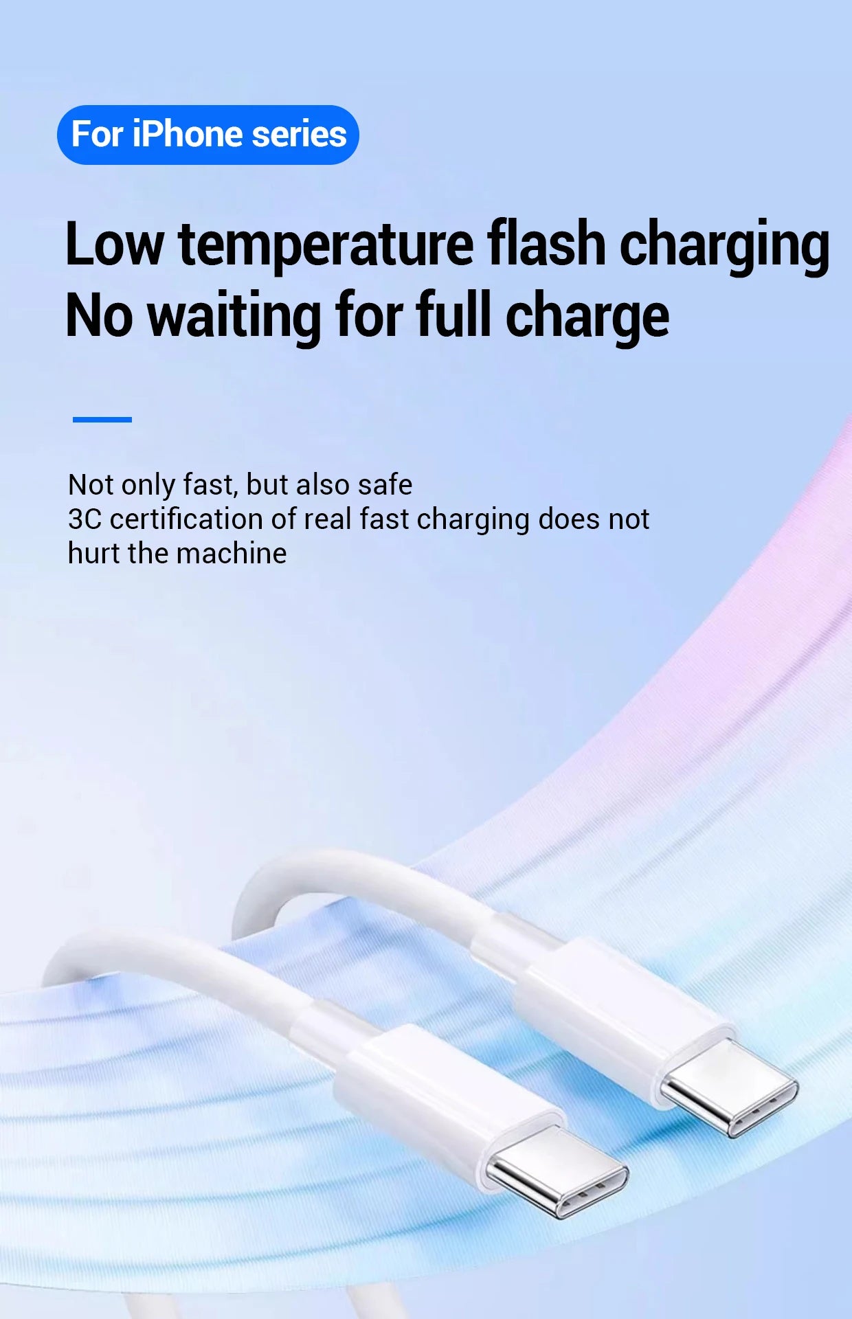 100W Fast Charging Cable For Apple iPhone 14 13 12 11 Pro Max Plus Mini USB C 1M 2M Data Cables Quick Charge Phone Accessories