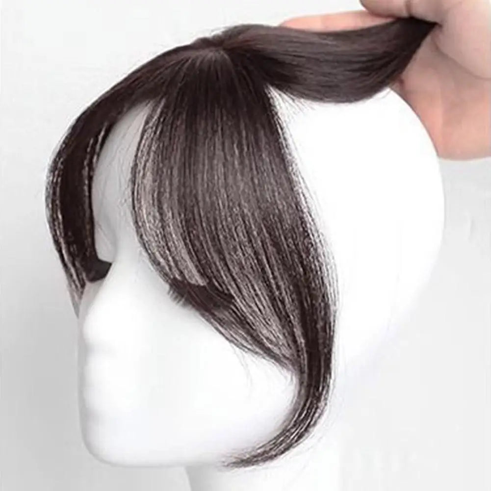 Eight Character Bangs Wig Air Bangs Hairline Natural Forehead Invisible Simulation Bangs Wig Piece Bangs Extension False Tassels