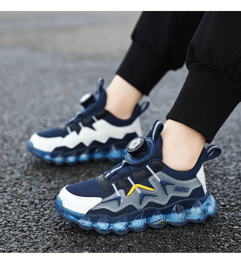 Children's Fashion Sports Shoes Boys' Running Leisure Shoes Mesh Comforthable Outdoor Kids Casual Tennis Light Sneakers Shoes