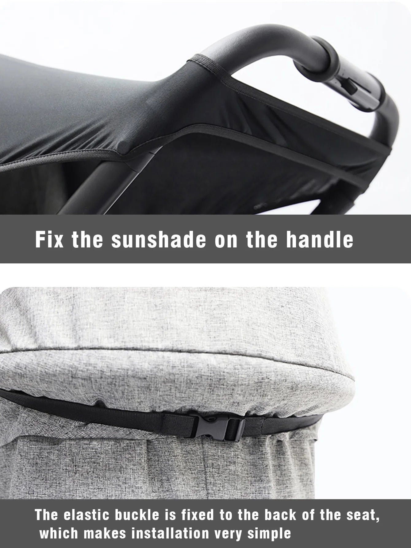 Baby stroller sunshade has UV protection, windproof, sunshade, waterproof functions, outdoor travel baby stroller accessories