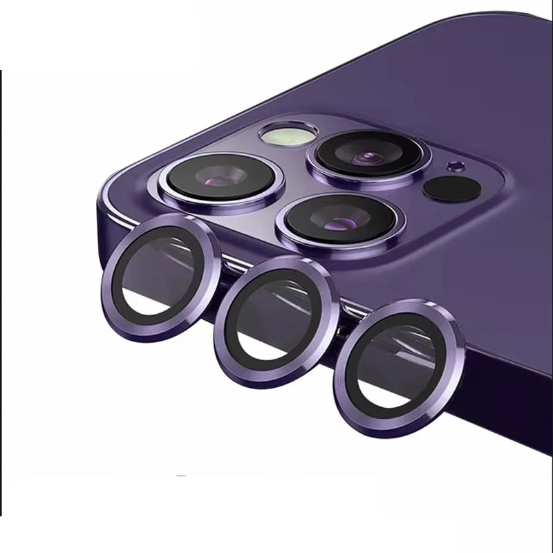 For iPhone 16 Pro Max Plus iPhone16 ProMax 5G Rear 3D Glass Matel Ring Camera Accessories iPhone16ProMax Back HD lens Protector