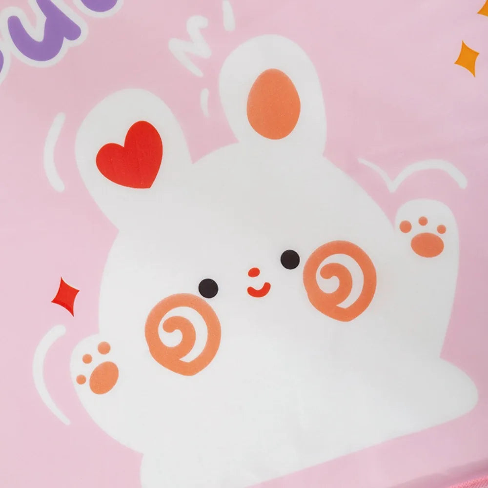 Cartoon Bear Storage Bag Zipper Large Capacity Clothes Quilt Storage Bag Moisture-Proof And Mildew Proof Moving And Sorting Bag