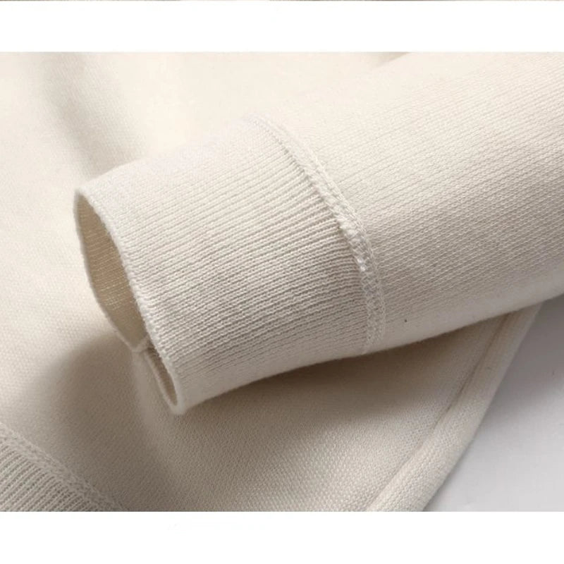 Winter Men's Half High Neck Sweater Pullover Warm Underlay Thickened Knitwear Korean Trend Long Sleeve Clothing for Autumn 4XL