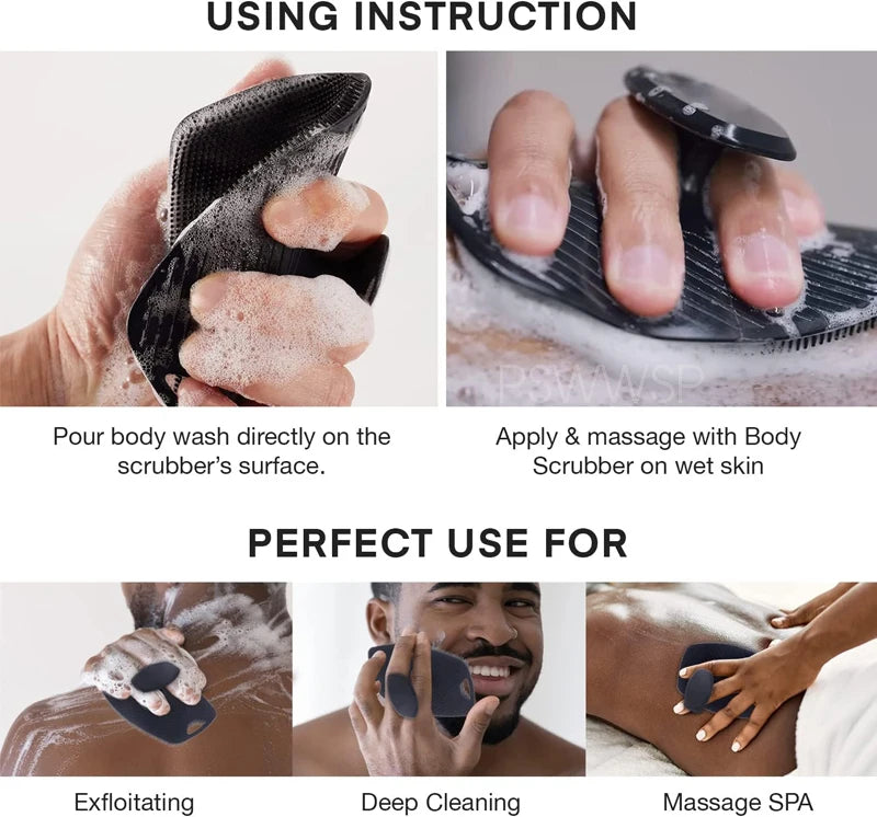 Silicone Face Scrubber Facial Cleansing Brush Silicone Face Wash Brush for Men and Women Manual Cleansing Skin Care Face Brushe