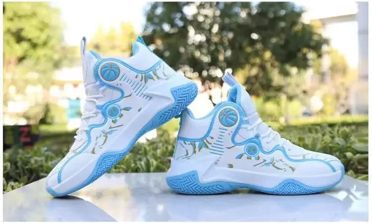 Fashionable High-top Waterproof Leather Basketball Shoes For Men Winter New Arrival Slip-on Motorcycle Boots