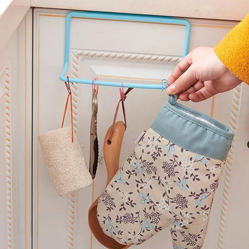 1 Pcs Hanging Trash Bag Rack Garbage Bag Rack Rubbish Bag Storage Rack Holder Portable Cabinet Kitchen Gadgets Organizer