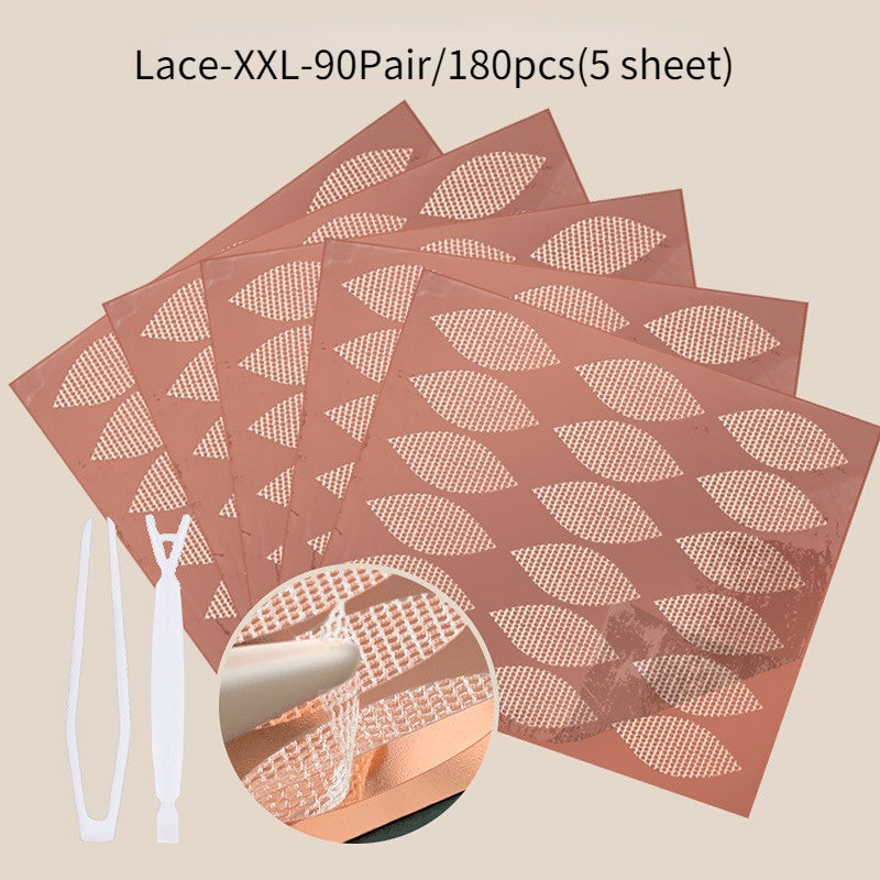 Lace Mesh Olive-shaped Eyelid Paste-shaped Invisible Double Fold Eyelid Shadow Tape Sticker Beauty Makeup Eyelid Tool 180-480Pcs