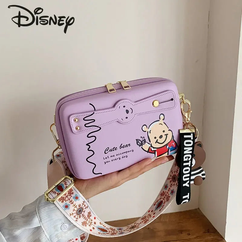 Disney New Women's Bag Luxury High Quality Women's Crossbody Shoulder Bag Cartoon Fashion Multifunctional Storage Shopping Bag