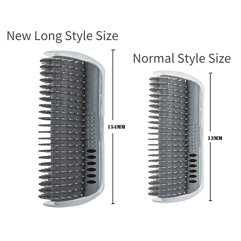 Pet Brush Comb Play Cat Toy Softer Cat Self Groomer Massage Comb with Catnip Cat Face Scratcher for Kitten Puppy Cat Accessories
