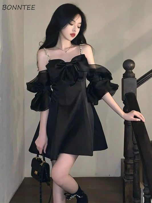 Dresses Women Folds Simple Creativity Princess Elegant Vintage French Style Basics Leisure Ladies Party Special Popular Comfort