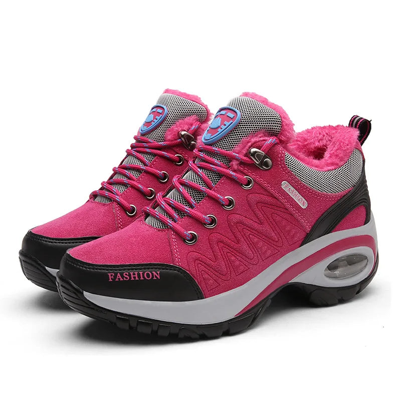 Brand Luxury Womens Sneakers Casual Breathable Tennis Shoes for Women Fashion Lace Up Platform Trainers Women's Hiking Shoes