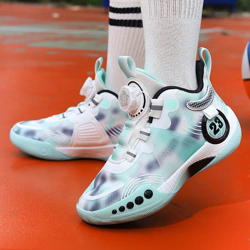 Fashion Children's Basketball Shoes For Boys Girls Non-slip Kids Sport Shoes Lightweight Outdoor Sneakers Trainers Footwear