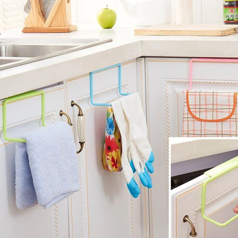 1 Pcs Hanging Trash Bag Rack Garbage Bag Rack Rubbish Bag Storage Rack Holder Portable Cabinet Kitchen Gadgets Organizer