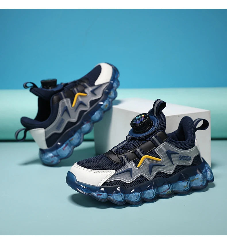 Children's Fashion Sports Shoes Boys' Running Leisure Shoes Mesh Comforthable Outdoor Kids Casual Tennis Light Sneakers Shoes