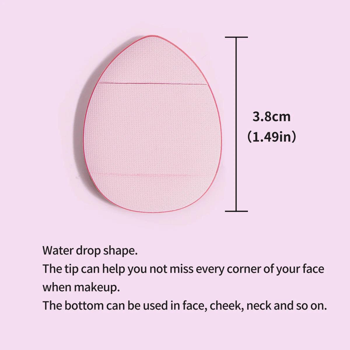 MAANGE 20PCS Makeup Brush Cushion Puff Set Pink Kabuki Foundation Powder Concealer Eyeshadow Eyebrow Brushes Mini Triangle Puff