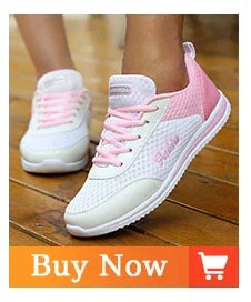 Fashion 2024 New Sneakers For Women Breathable Outdoor Plus Size Women Sneakers Mesh Fabric Lace Up Female Footwear Shoes Women