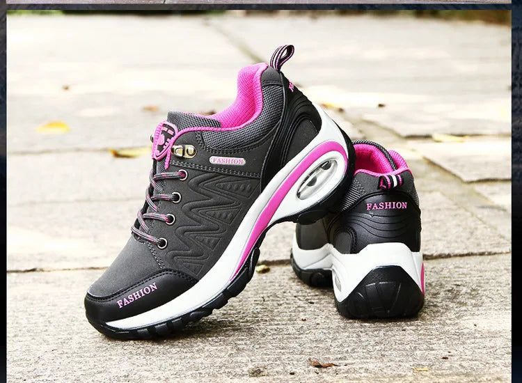 Brand Luxury Womens Sneakers Casual Breathable Tennis Shoes for Women Fashion Lace Up Platform Trainers Women's Hiking Shoes