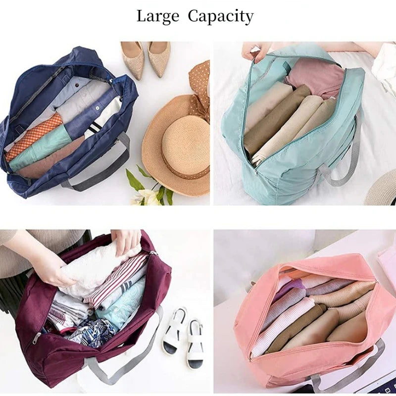 Portable Suitcase Foldable Luggage Bag Large Capacity Storage Bag Clothes Organizer Travel Handbag Bag Oversized Bag Men Women