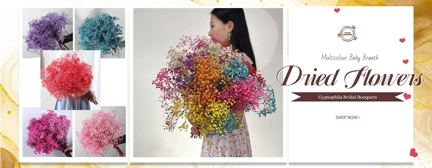 30pcs Artificial Baby's Breath Flowers Real Touch Gypsophila Suitable For Wedding Bride Engagement Home Ornament Room Decoration