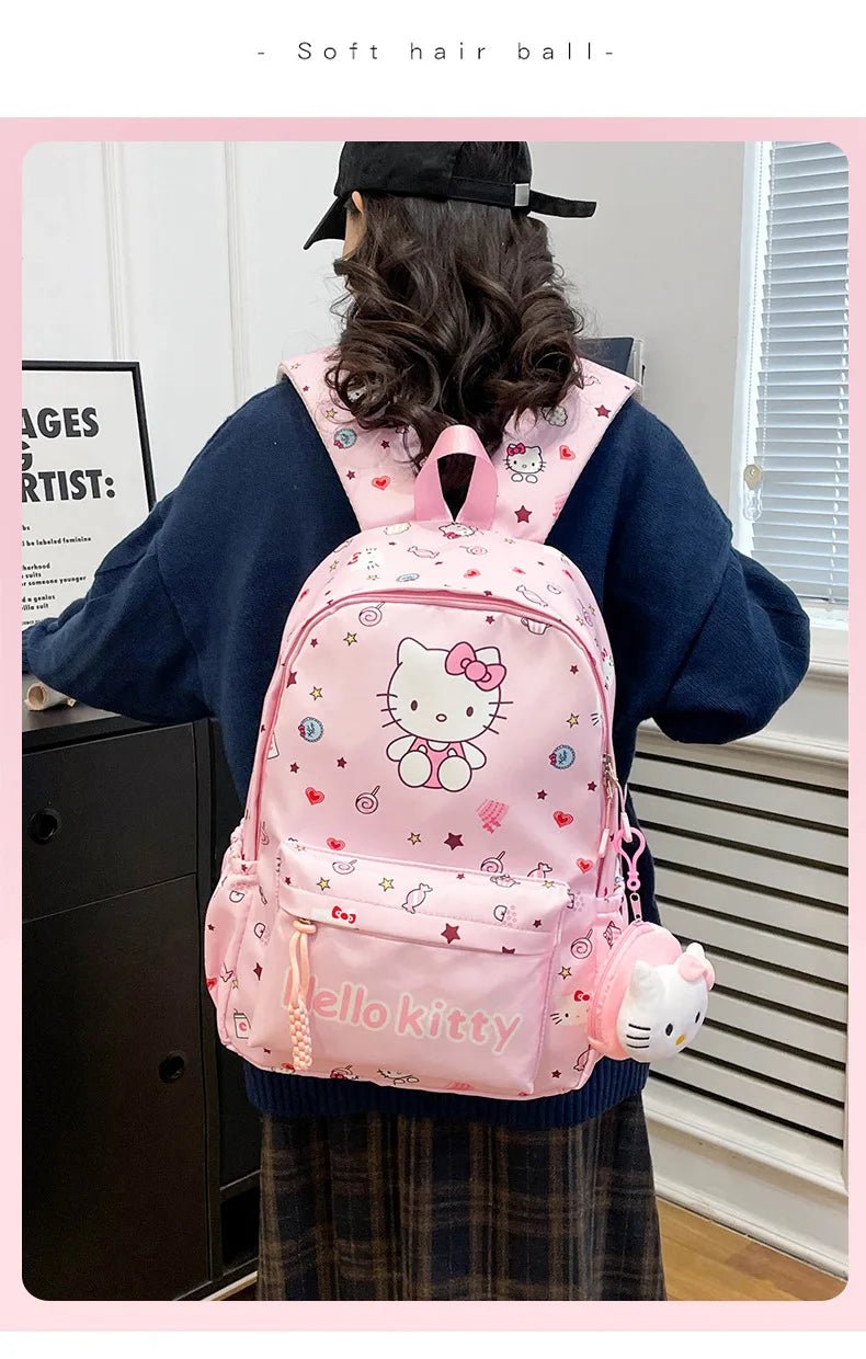 New style trendy student schoolbag cartoon print cute large capacity backpack fashionable middle school student backpack
