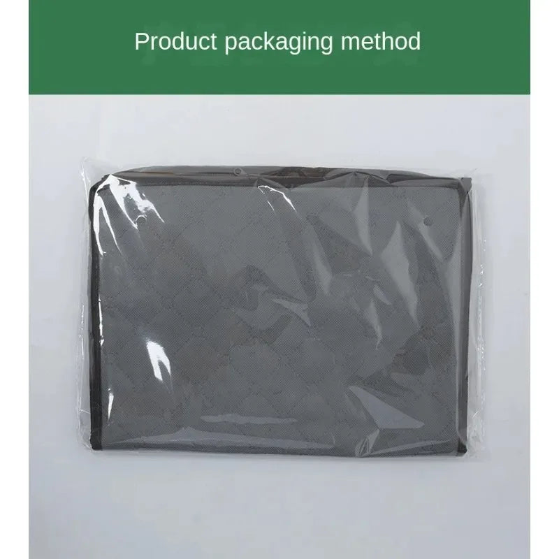 Clothes Storage Bag Folding Nonwoven Storage Bag Portable Large Capacity Storage Bag Dustproof Zip Clothes Quilt Storage Bag
