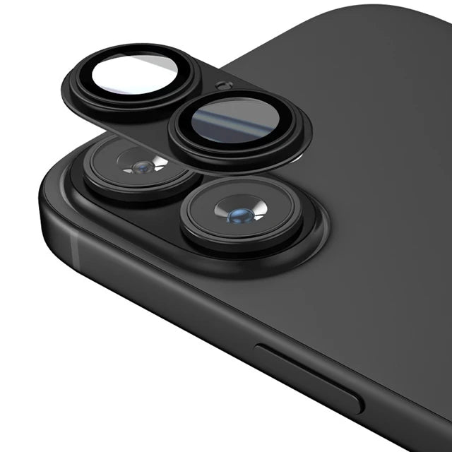 Metal Camera Glass For iPhone 16 Plus Metal Camera Alloy Ring Protector Back Cover For iPhone 16Plus 16+ Camera Lens Accessories