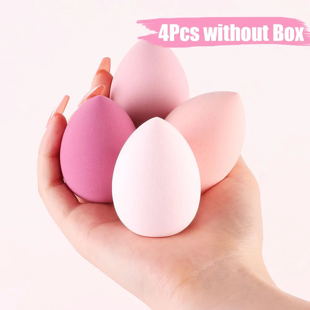 8/4 Pcs Soft Makeup Sponge Dry Wet Cosmetic Puff Foundation Concealer Highlight Blender Makeup Beauty Makeup Tool Accessories