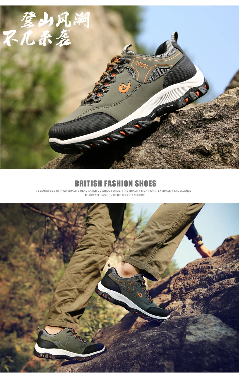 Brand Men Shoes Summer Breathable Sneakers Luxury Outdoor Lightweight Men's Moccasins Trekking Shoes for Men with