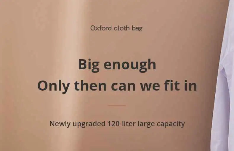 1pc Print Zipper Quilt Storage Bag Zipper Large Capacity Packing Bag Double Handle Moisture-proof Clothes Quilt Storage Bag