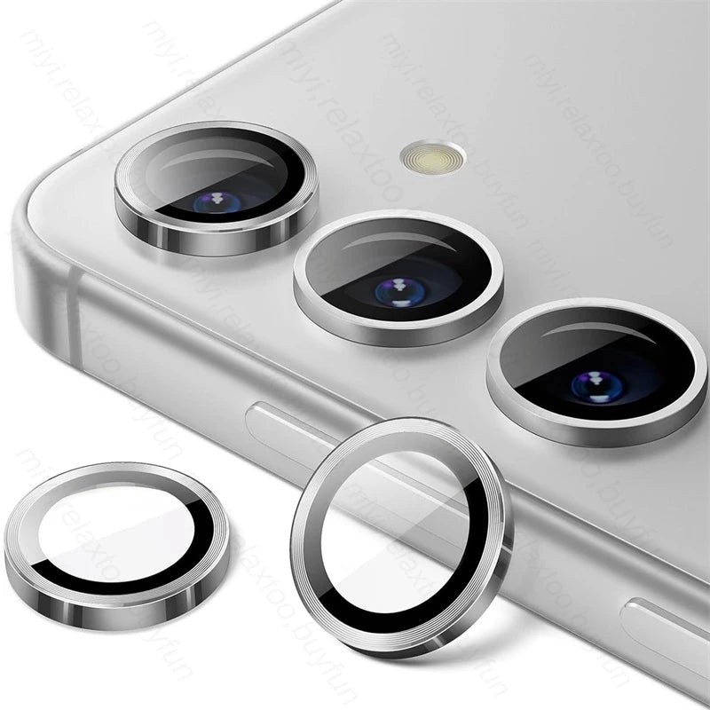 Back Camera Glass For Samsung A55 5G 9D Camera Protective Glass Samung Sumsung A 55 35 25 15 2024 Rear Matel Lens Protector Ring