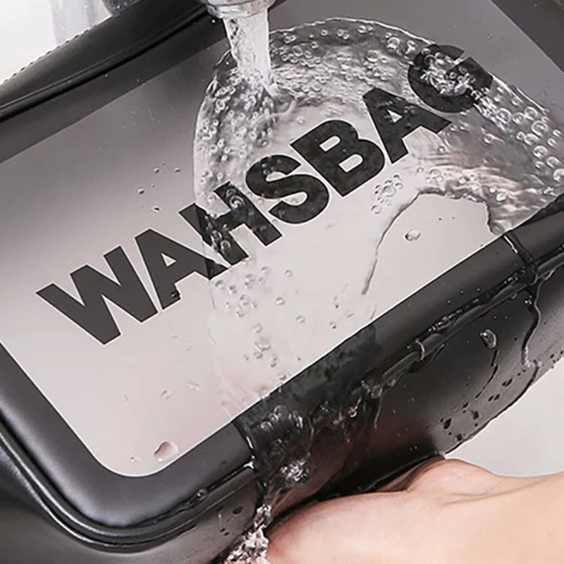 Portable Transparent PVC Makeup Bags Women's Waterproof Cosmetic Bag Travel Washing Toiletry Shower Storage Bag Pouches