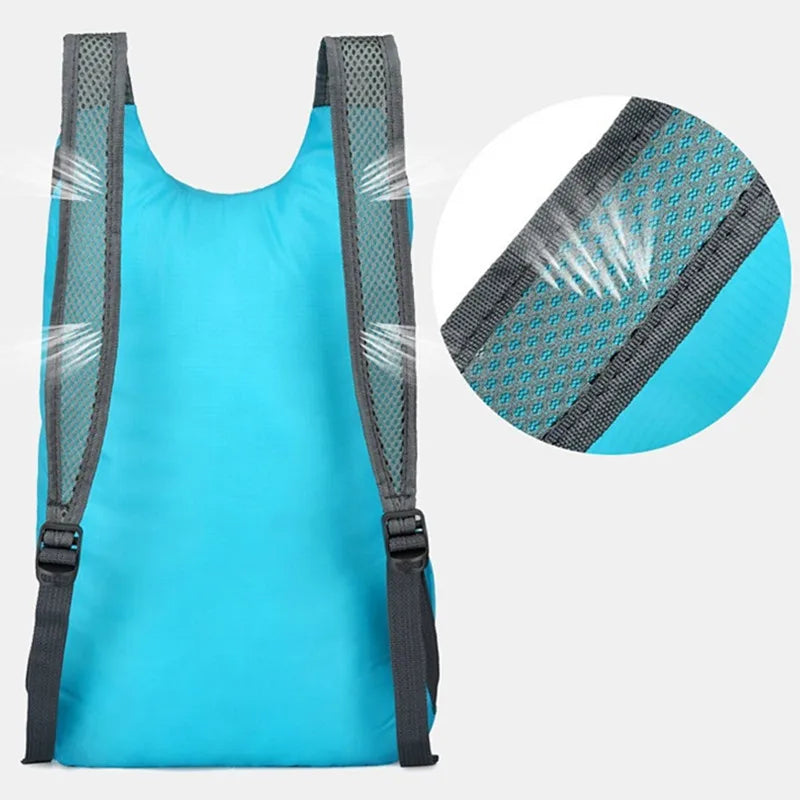 20L Men Women Lightweight Packable Backpacks Foldable Ultralight Outdoor Folding Backpack Travel Daypack Bag Sports Daypack