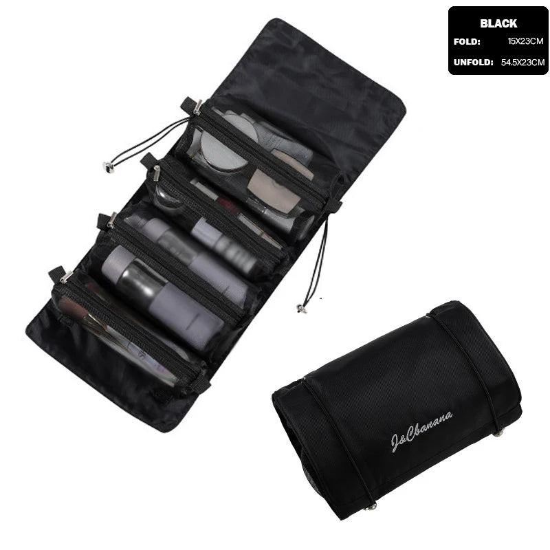 4PCS In 1 Travel Separable Cosmetic Bag Women Mesh Make Up Bags Beautician Toiletry Makeup Brushes Lipstick Storage Organizer
