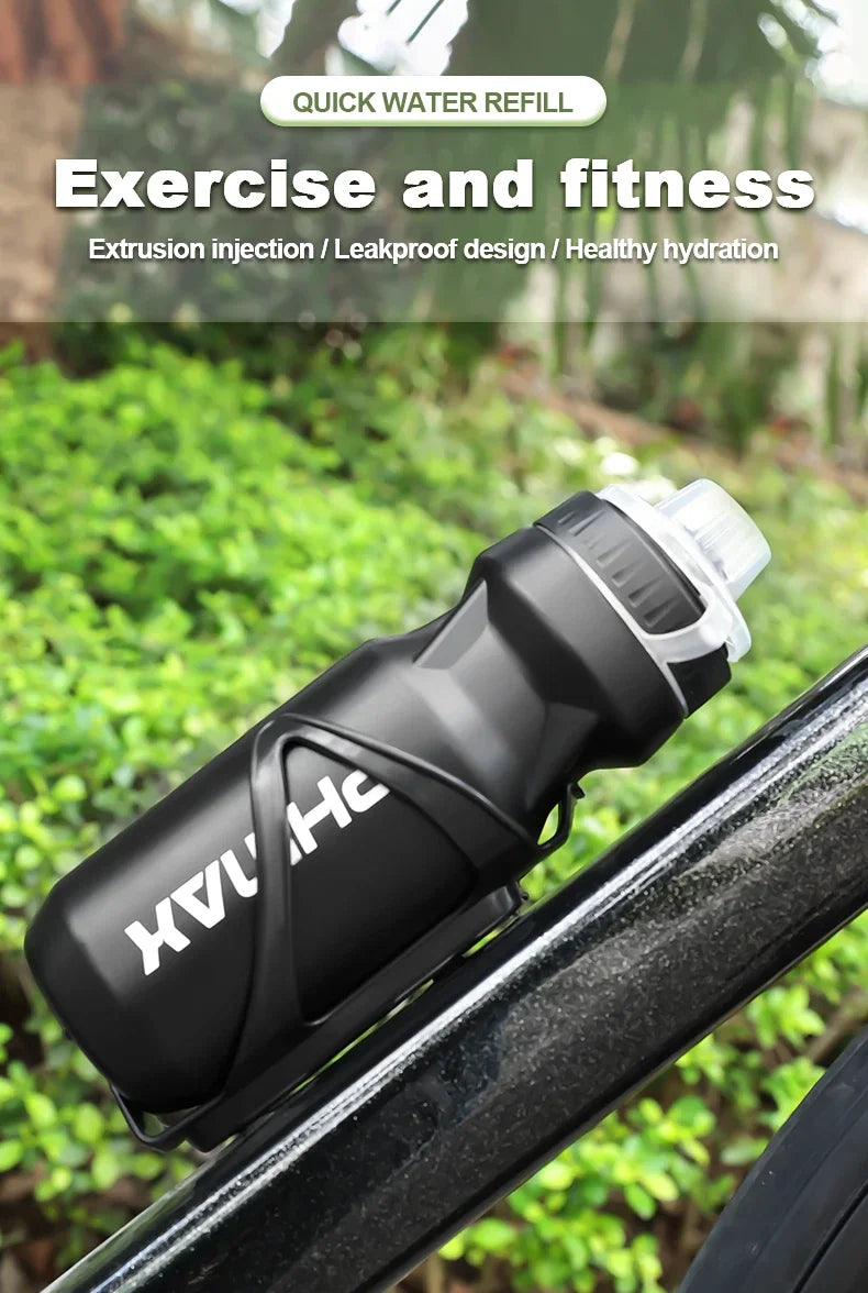 PHAMX 610ML Bicycle Water Bottle Large Capacity Sports Bottle Riding Kettle Leak Proof Drinking MTB Road Bike Water Bottles