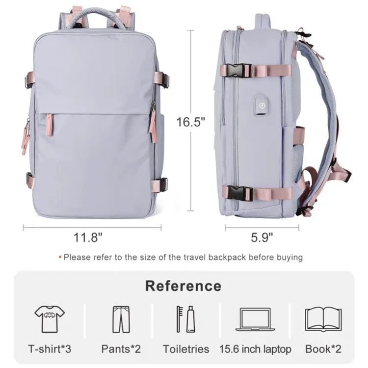 Travel Backpack for Women, Carry On Backpack,TSA Laptop Backpack Flight Approved, College Nurse Bag Casual Daypack for Weekender
