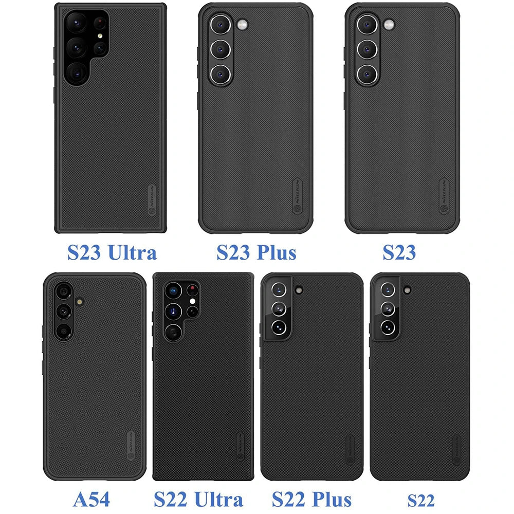 Nillkin Case for Samsung Galaxy S23 Ultra S22 Plus A54, Slim PC+TPU Anti-Scratch Fingerprint Proof Phone Protective Cover