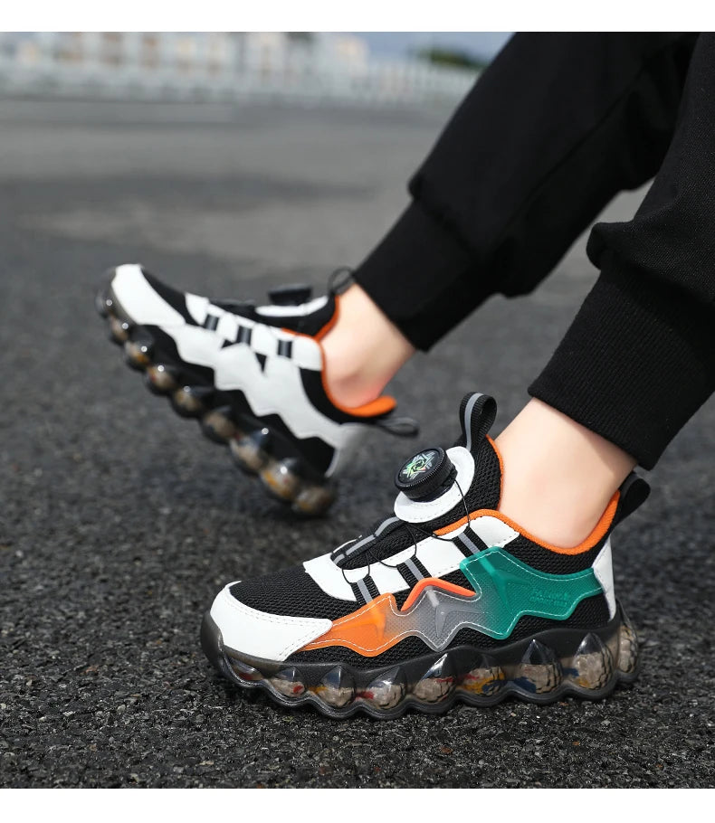 Children's Fashion Sports Shoes Boys' Running Leisure Shoes Mesh Comforthable Outdoor Kids Casual Tennis Light Sneakers Shoes