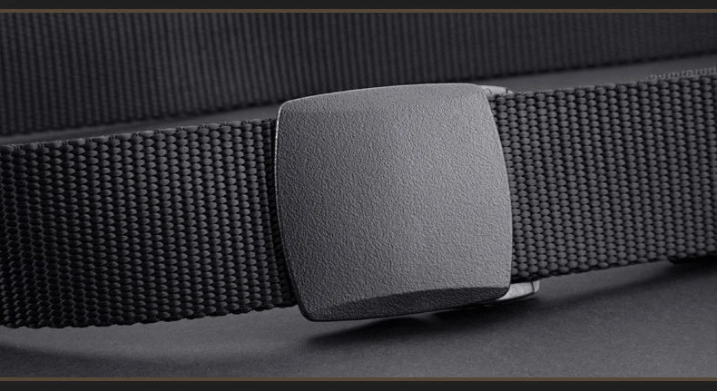 Men's automatic buckle nylon belt outdoor tactical canvas belt high-quality men's belt