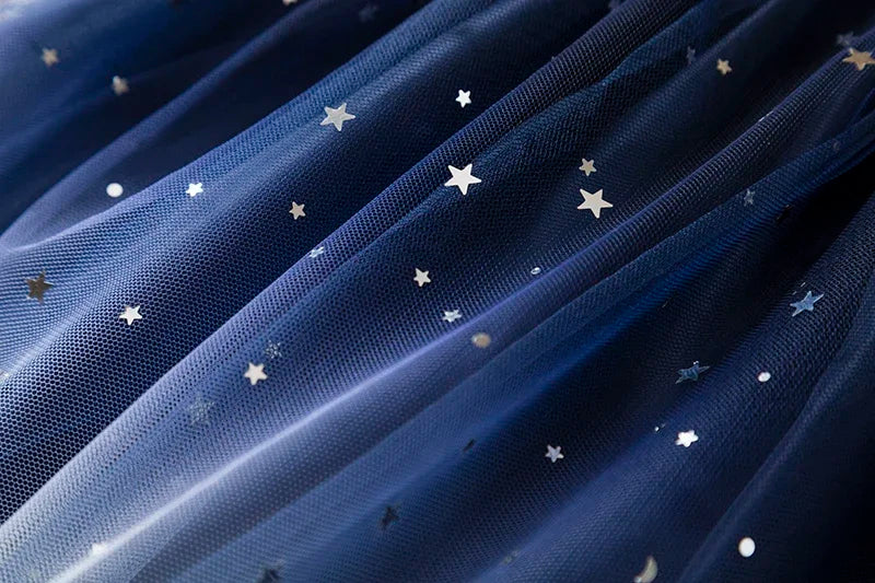 2024 New Butterfly Mesh Flying Sleeve Dress Girls Fashion Dresses Toddler Girls Casual Wear Children's Clothes 1-5Y Baby Girls