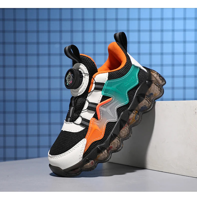 Children's Fashion Sports Shoes Boys' Running Leisure Shoes Mesh Comforthable Outdoor Kids Casual Tennis Light Sneakers Shoes
